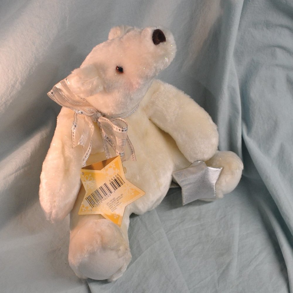 SALE* Hallmark Sparkles polar bear plush stuffed animal NWT (130)